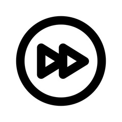 Fast forward icon vector UI