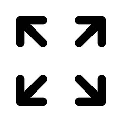 Full screen icon vector UI