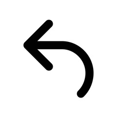 Reply icon vector UI