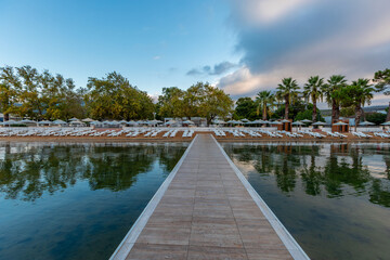 View of Erdek Beach in Bandirma district of Türkiye