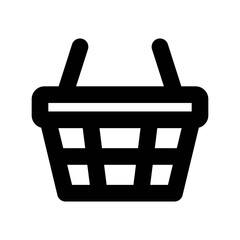 Basket icon vector UI