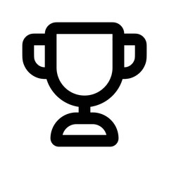 Trophy icon vector UI