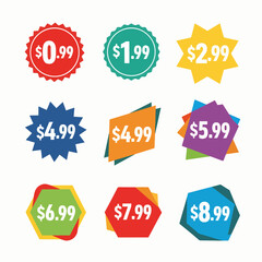 set of discount labels