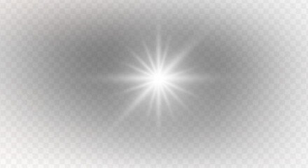 PNG sparkle effect with spotlight and glowing light on abstract stadium scene, flare burst, glitter disco flash, futuristic glow, beam, laser ray, magic lens, transparent background 