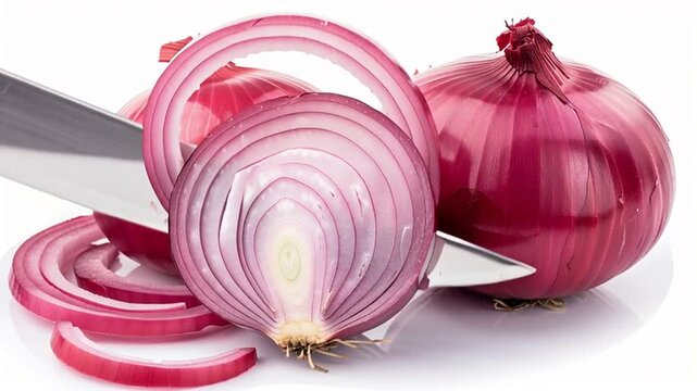 red onion cut in half