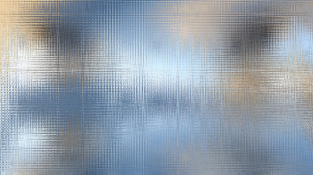 Textured Frosted Glass with Grid Pattern and Blurred Background for Privacy and Design Concepts