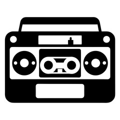 classic tape recorder vector