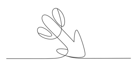 Continuous one line art drawing of an abstract organic shape, minimalist graphic design illustration on a pure white background, modern simple vector sketch Vector