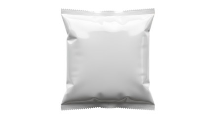White Snack Bag with Serrated Edges food packaging