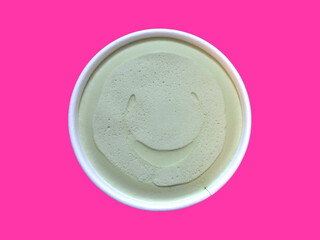 シミュラクラ現象(抹茶アイス)