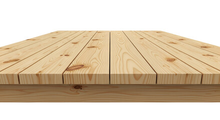 Wooden Plank Surface with Knots on Black Background