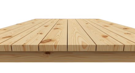 Wooden Plank Surface with Knots on Black Background