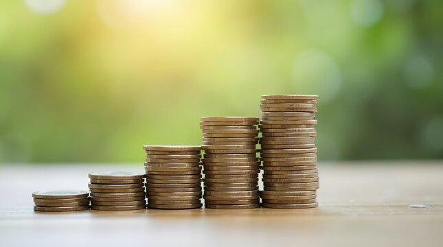 Grow your savings with these gold coins showcasing positive financial growth and investment success