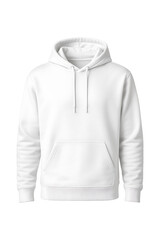 White Hoodie Mockup Minimalist Style Sweatshirt Design High quality Realistic image.
