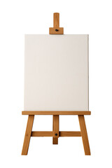 Wooden Easel for Artists A Blank Canvas Awaits High quality Realistic image.