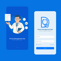 User Interface for Mobile Application about Doctor Management