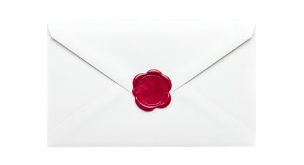 White Envelope with Red Wax Seal letter mail