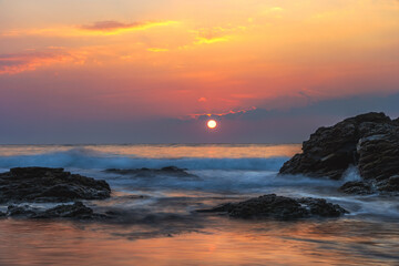 Obraz premium sunrise in Les Issambres, France