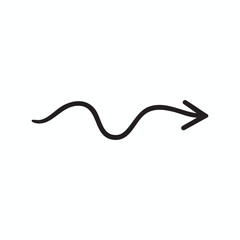 A wavy arrow illustration