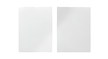 Two Blank White Rectangular Panels rectangles surfaces