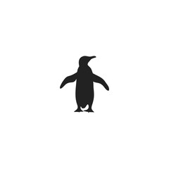Penguin Silhouette Vector Style