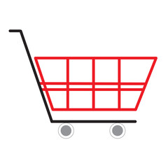 red shopping cart