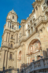 Naklejka premium Renaissance cathedral of Malaga, Andalusia, Spain