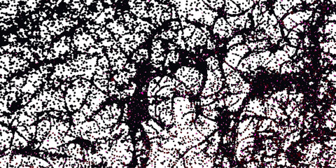 Black and white seamless grunge wall texture with dry cracked earth pattern branch design