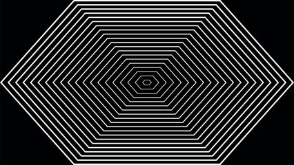 Geometric Hexagon Line Pattern Background, Futuristic Tech Design