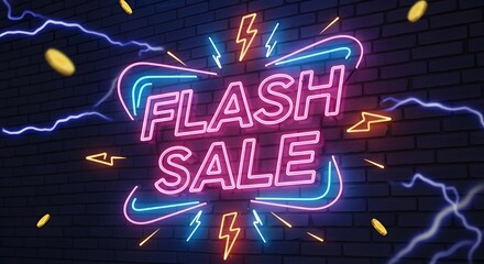 Electric Flash Sale Neon Sign