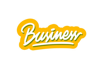 Business Wordmark in a Yellow and Green Design, Ideal for Branding and Marketing