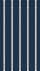 A pattern of vertical rows of white circles against a dark blue background forming a simple design