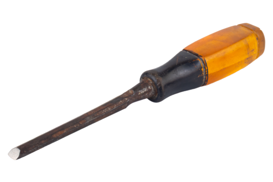 chisel isolated on white background