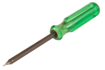 flathead screwdriver isolated on white background