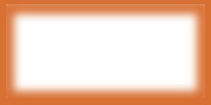 Soft gradient orange border with a blurred edge and a white central area for content