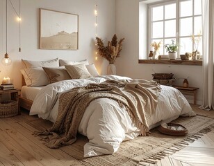Chambre cocooning avec plaids – chaleur, douceur et confort d’hiver