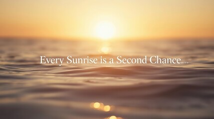 Morning sunrise reflection ocean shore inspirational content tranquil environment serene viewpoint new beginnings concept