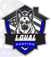 Loyal Roofing Logo Design