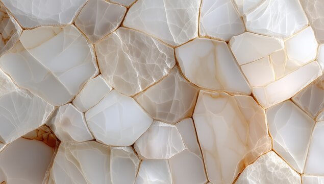 Elegant alabaster wall panel with intricate patterns and soft, glowing texture creates a luxurious, modern aesthetic for interior design.