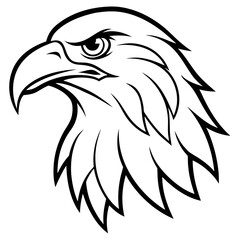 Obraz premium eagle head vector illustration