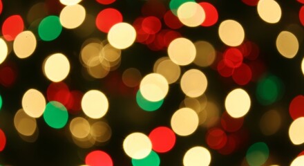 Obraz premium Colorful Christmas Lights Bokeh Background