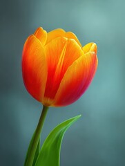 bright colorful spring tulip flower easter card landscape no logos no brands ar 34