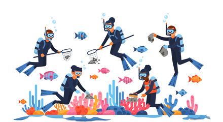 Underwater Cleanup Crew: Diving to Restore Coral Reef Ecosystems and Marine Life