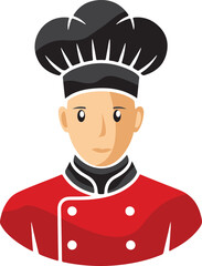Vector illustration of a chef isolated on transparent background