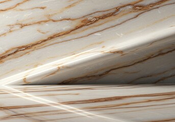A highly polished, smooth marble surface reflecting light, showcasing its natural beauty and luxurious shine, perfect for elegant designs ,natural ,pattern ,bright surface