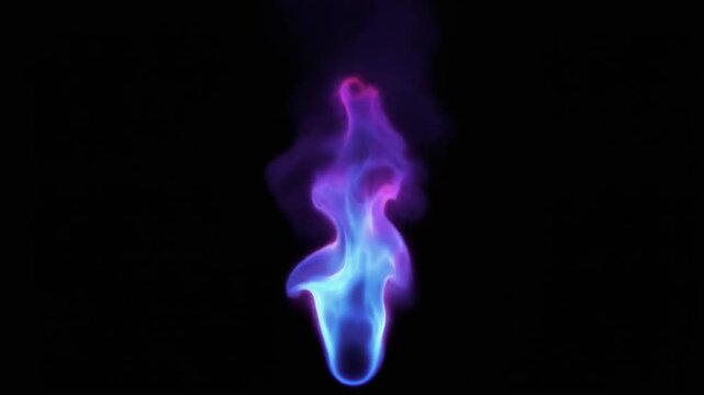 Abstract Ultraviolet Flames: Electric Purple and Blue Plasma Effects