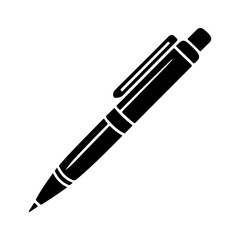 Fountain pen vector illustration isolated on transparent background