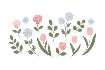 A new bouquet of flowers vector illustration design 