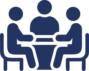 Business people office icons including person in wheelchair illustration