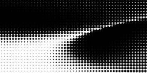 Futuristic digital wave with dots. Dark cyberspace. Abstract music background. Big data visualisation with particle flow. 3d rendering.